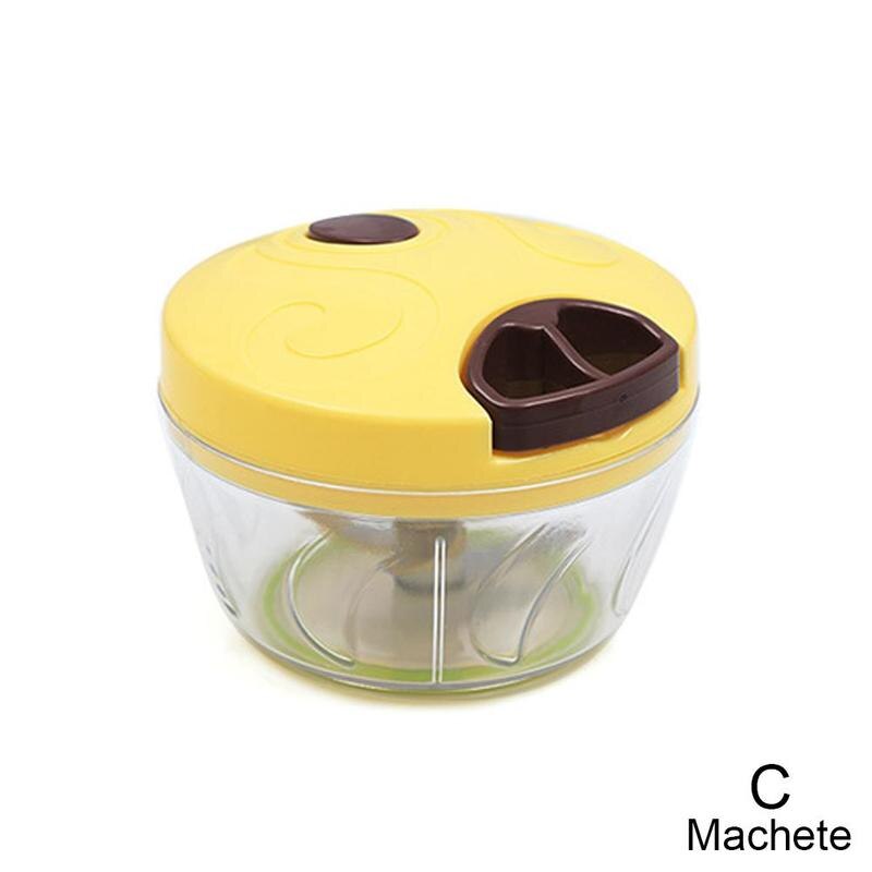 Manual Fruit Vegetable Chopper Hand Twist Pull Food Cutter Shredder Nuts Cutter Grinder Onion Mincer Garlic Kitchen Accesso E9C4: C