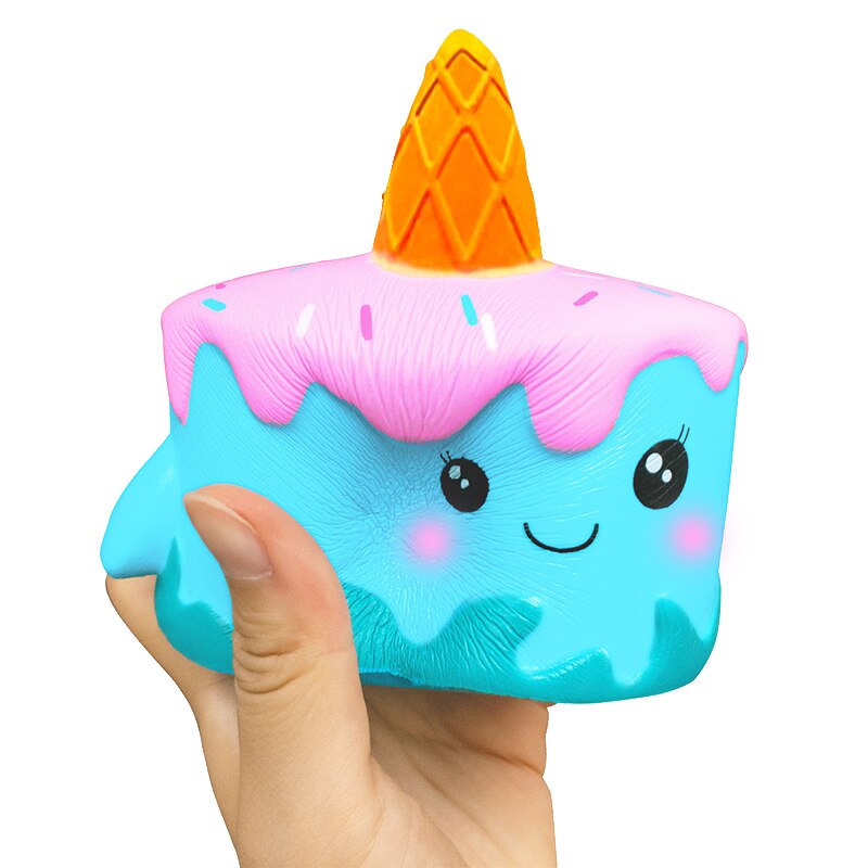 Jumbo stor kawaii squishy söt hjortkaka mat doftande hamburgare squishies långsamt stigande antistress kläm leksak för barn