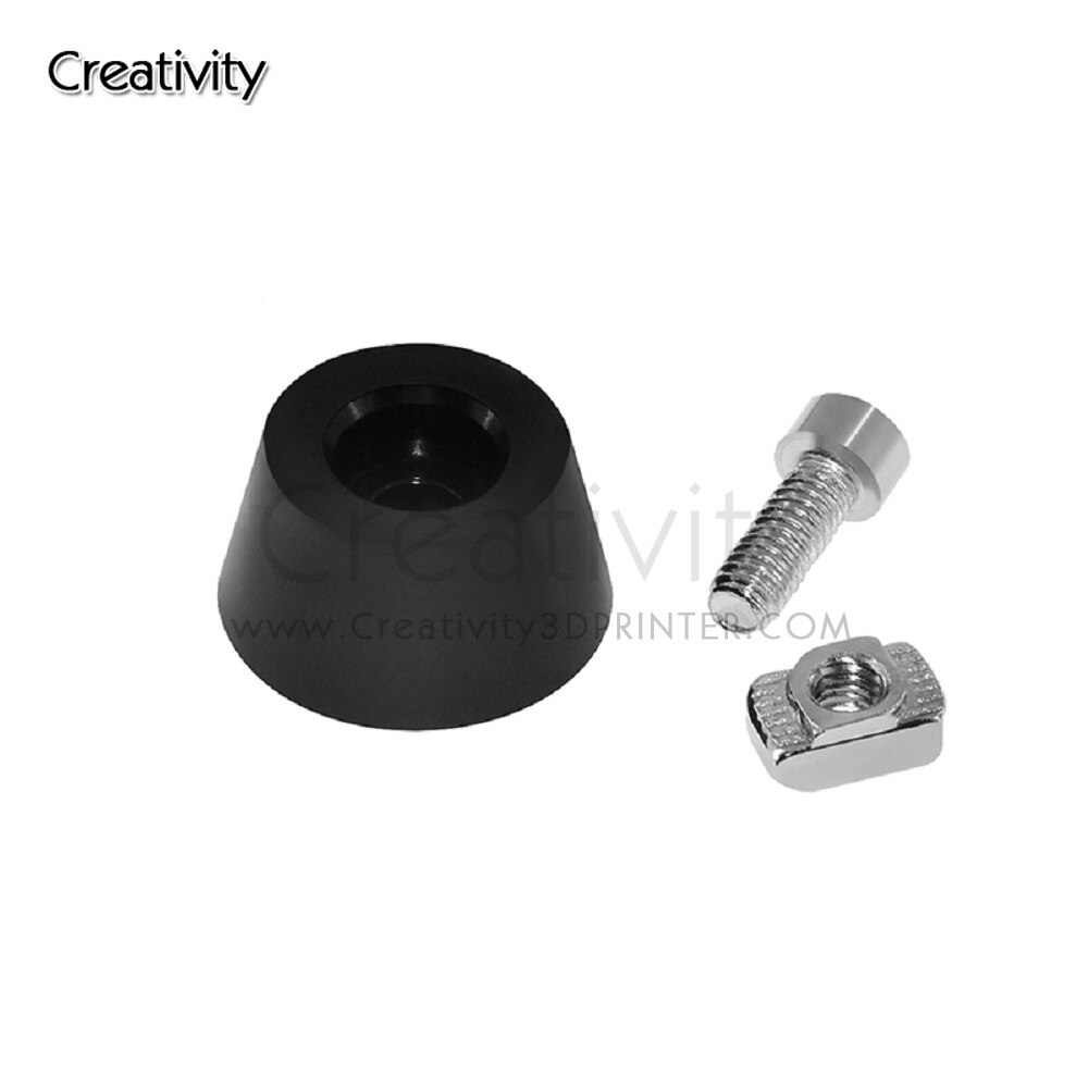 Juego de 4 Patas antivibración para impresora 3d i3 MK3, alfombrilla de aterrizaje de goma antivibración para piezas de impresora 3d de perfil