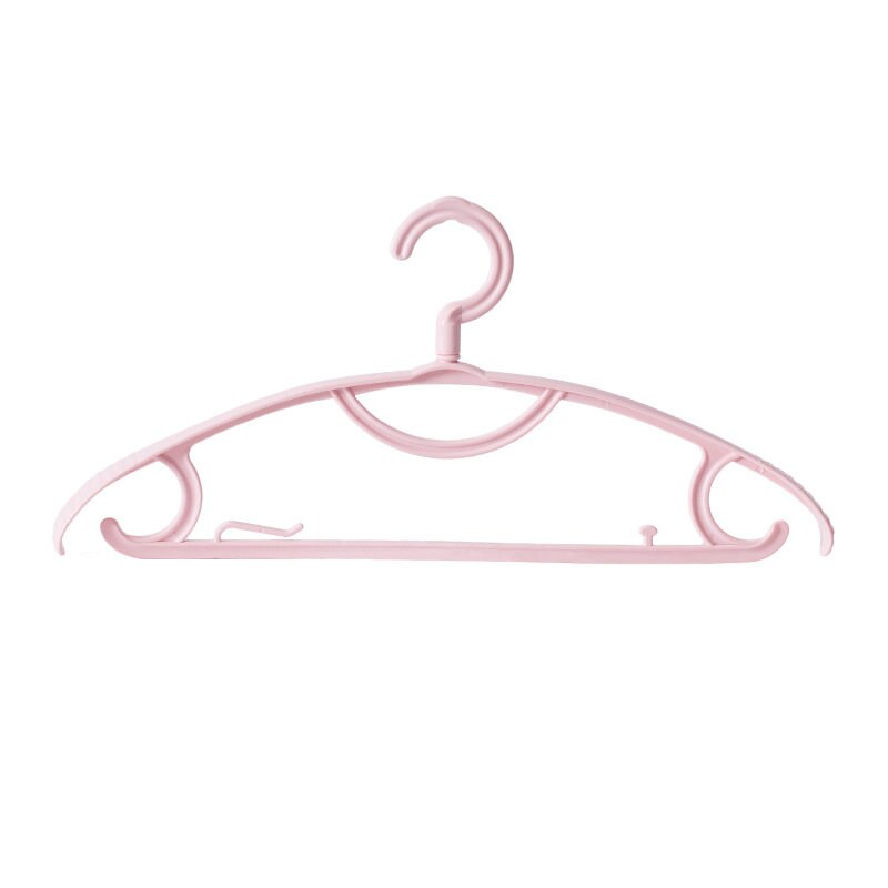 Clothes Drying Rack Plastic Anti-slip Adult Clothes Rack Hanging Clothes Brace Clothes Hanger Storage Rack For Clothes: pink