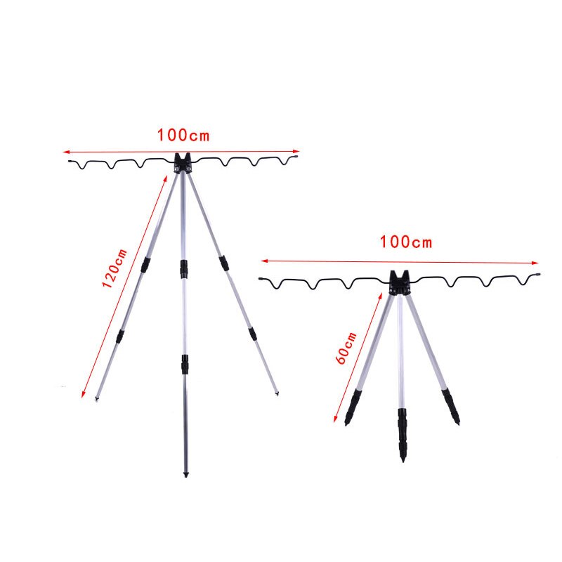 Stojak na wędkę uchwyt na wędkę robić montażu na słupie 3 sekcja rozciągliwa przenośna podpórka na wędkę morską statyw trójkątny stojak: biały