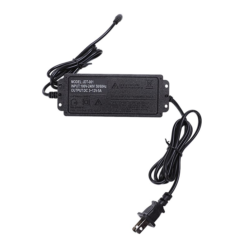 Verstelbare Ac Naar Dc 3V-12V Universele Adapter Met Display Sn Spanning Gestabiliseerde Voeding Adatpor 3 12 V(Us Plug)