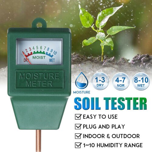 PH Soil Tester Soil Moisture Meter Monitor Sunlight Temp Testers Acidity Alkali Test Tool Garden Plant Thermometer Hygrometer: 1 in 1 soil tester