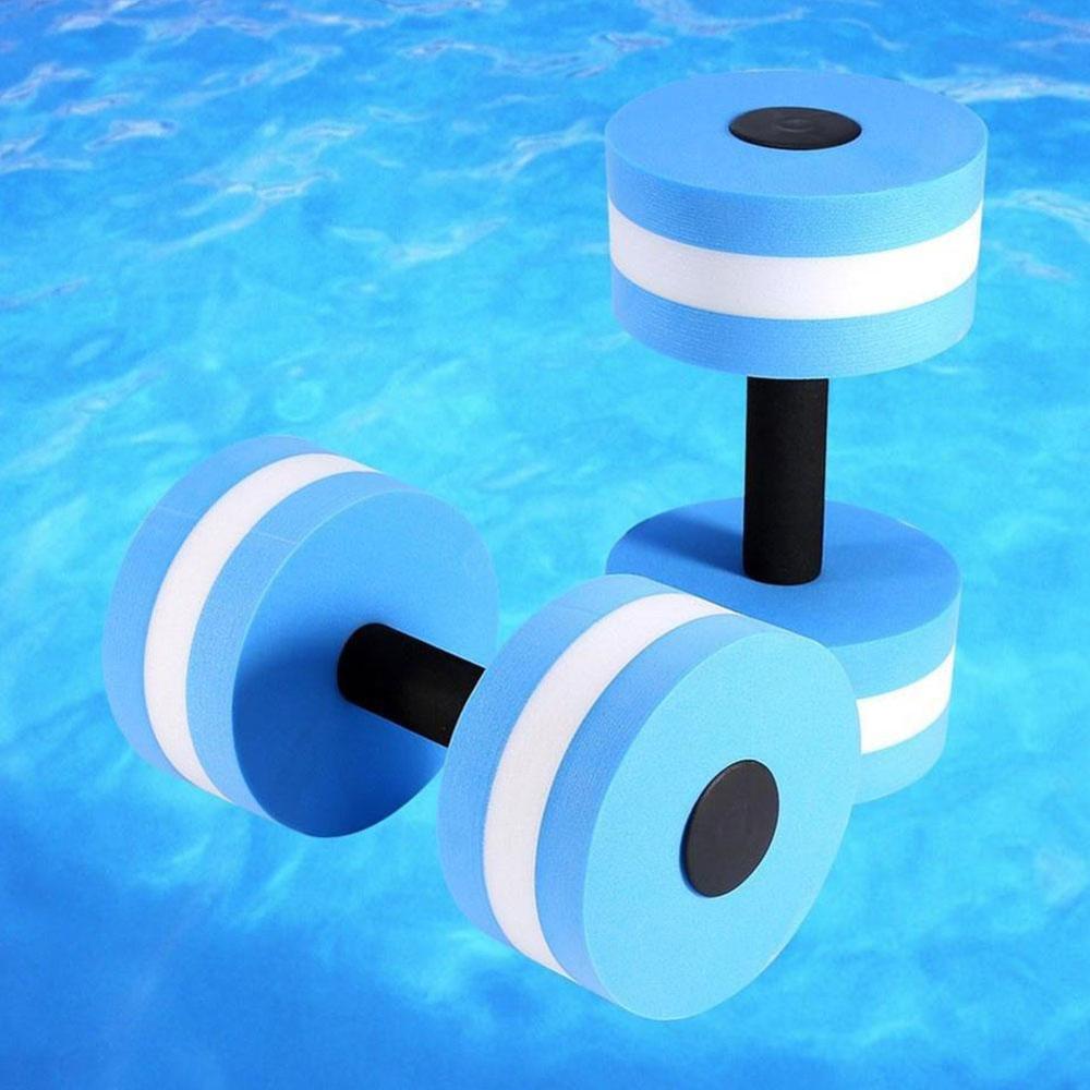 1 Pcs Eva Drijvende Dumbbells Op Water Aerobics Water Halters Onderwater Yoga Training Dumbbells Zwemmen Apparatuur