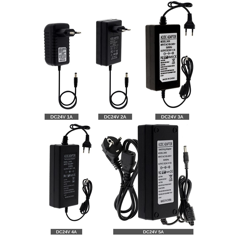 Led Power Adapter AC110V 220V Naar DC12V 24V Verlichting Transformator 1A 2A 3A 5A 6A 8A 10A Met eu/Us Plug Voor Led Strip