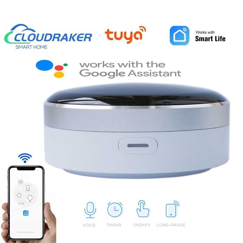 Cloudraker Tuya inteligentny uniwersalny pilot na podczerwień aplikacja Tuya sterowanie głosem praca z Alexa Google Dom Siri