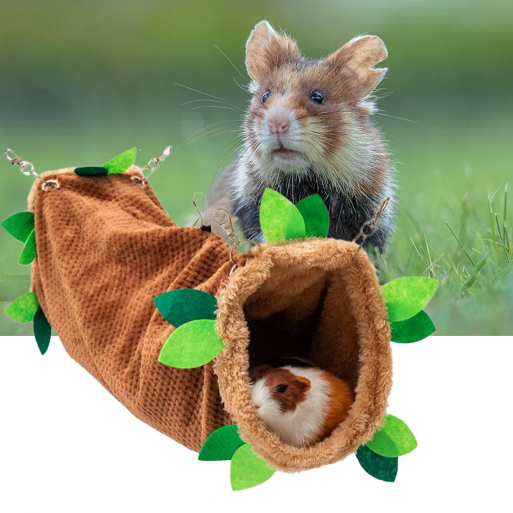 Amaca per criceti ampio spazio letto sospeso criceto caldo cavie tunnel per dormire casa calda nido di cotone per pappagallo