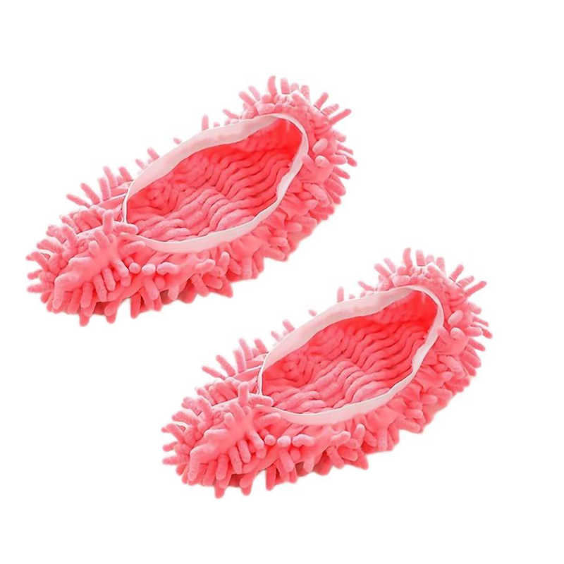 Chenille Stof Mop Slippers Thuis Vloerreiniging Dweilen Schoenen Wateropname Voetsokken Mop Caps Multifunctionele schoonmaakschoenen: Licht Geel