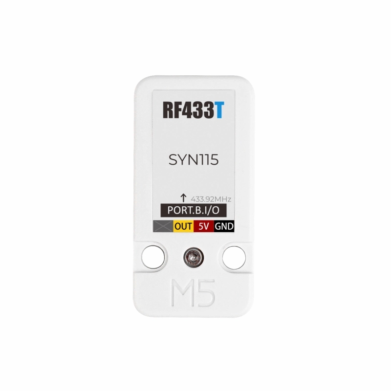 M5 -stak  rf433t/ r trådløs rf-sender og -modtager med arbejdsfrekvens på 433.92 mhz til iot rf-fjernbetjeningsautomatiseringsapplikation