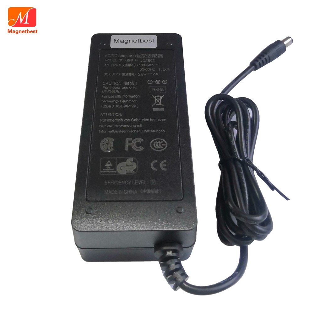 Wysokiej jakości 28V 2A AC DC Adapter przełączający ładowarka zasilająca 28V2A 56W Adapter do zasilacza DC 5.5*2.5/2.1mm