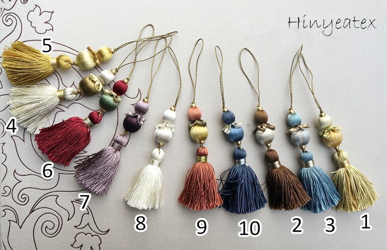 Delicate Kleine Viscose Sleutel Kwastje Druppels voor Hometextile Tafelloper Sofa Cover Volant Tas Decoratieve Accessoires