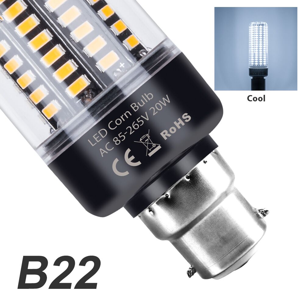 Ampoule LED E27 220V 110V E14, lampe à maïs B22, 3.5W 5W 7W 9W 12W 15W 20W, pour la maison, le salon, les lustres, la chambre à coucher, le froid: green / 2 pièces