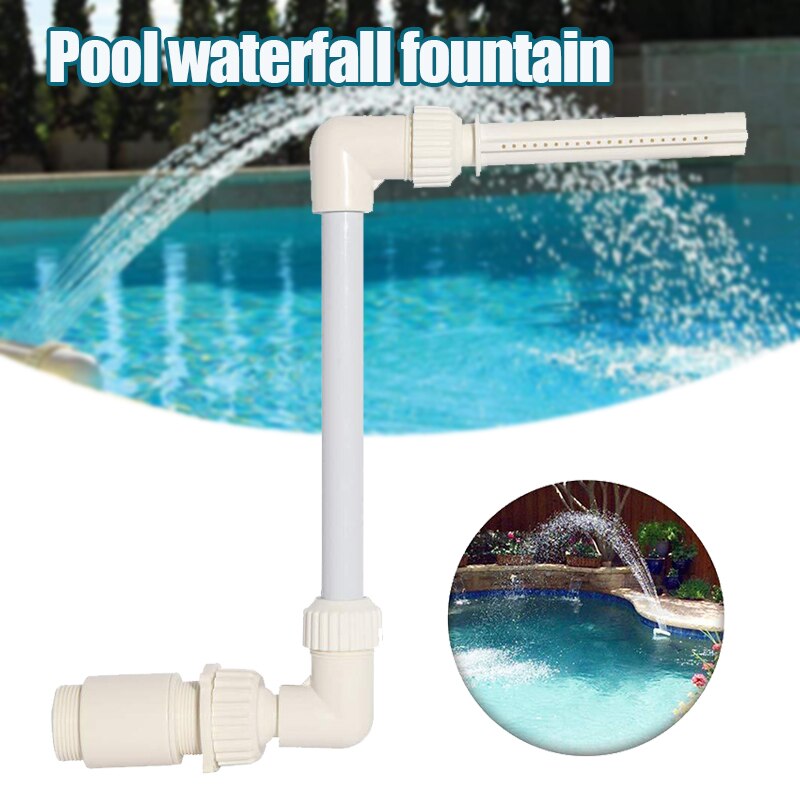 Swimming Pool Fountain 1PC Outdoor Supplies Friendly PVC Frame Adjustable Environmentally Waterfall Pool Fountain