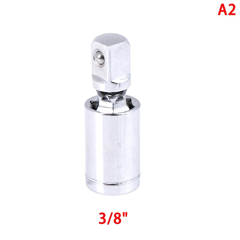 1/4" 3/8" 1/2" Universal Joint Set Ratchet Angle Extension Bar Socket Adapter Manual And Pneumatic 360 Rotary Adapter: 2