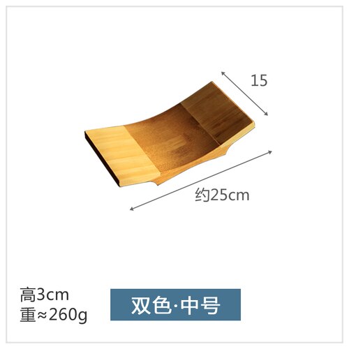 Massief Houten Platen Koken Houten Platen Sushi Platen Rechthoekige Gebogen Servies Japanse En Koreaanse Servies: Bruin