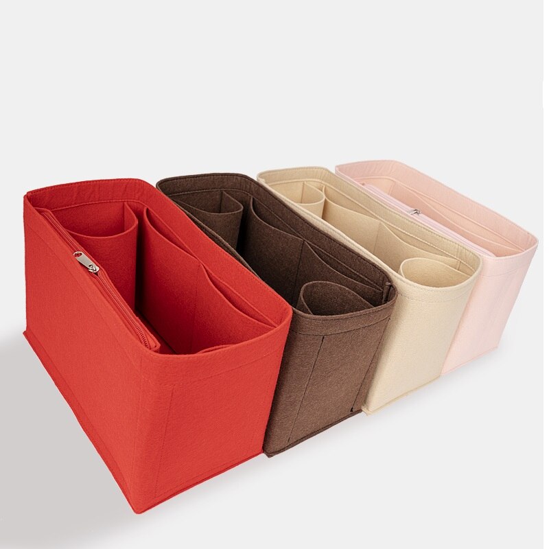 Fits for NEVERFULL PM MM GM Tote Felt Cloth Insert Bag Organizer Makeup Handbag Organizer Travel Inner Mommy Cosmetic Bags