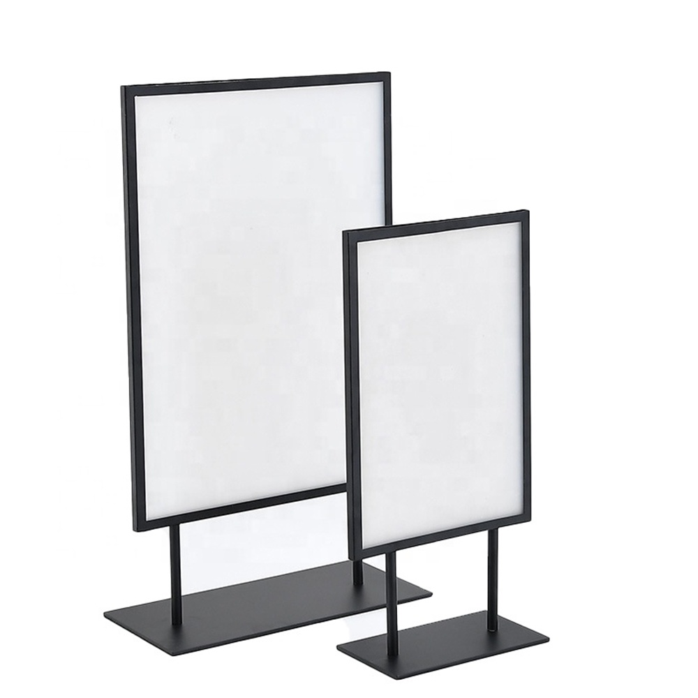 Retail Store Countertop Advertising Board Poster Display Label Rack Bracket