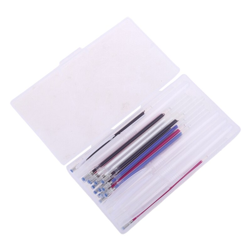 4Pcs Warmte Uitwisbare Pen Shell Met 40Pcs Automatische Verdwijnen Vullingen Magic Pennen Markering Voor Naaien Quilten