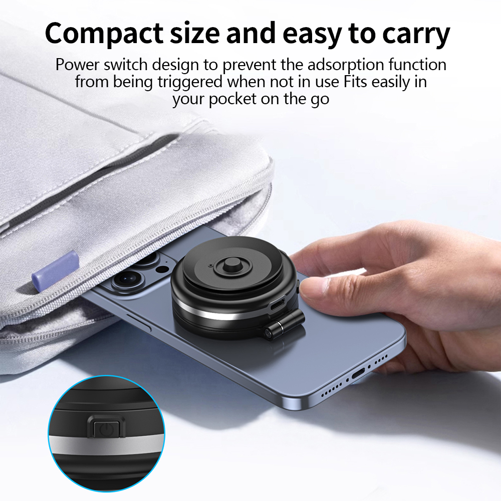 Uchwyt magnetyczny na telefon samochodowy 360° ° Obrotowy silny magnes z adsorpcją próżniową do iPhone'a 12, 13, 14, 15, 16 Pro Max