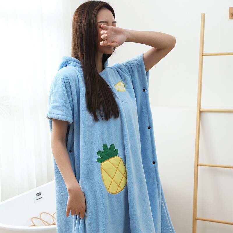 Wearable Microfiber Bathrobe Woman Shower Female Soft Bath Towel for Adults for Home Textiles Bath and Sauna Towels Bathroom