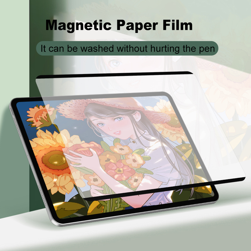 Protector de pantalla magnético PaperLike para ipad Air 4 Pro 11 Mini 6 10,2 7th 8th 9th generación, película de papel magnético para ipad