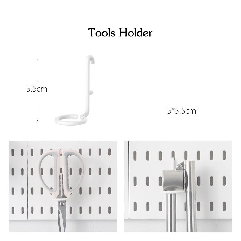 DIY Stecktafel Zubehör Küche Organisation Kein Bohrer Hängen Regal Lagerung Haken Zauberstab Organizer Handwerk Für Garage Zimmer: Rosa