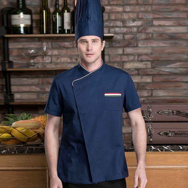 kitchen kitchen clothes Chinese restaurant and western restaurant chef short-sleeved summer hotel chef's autumn/winter