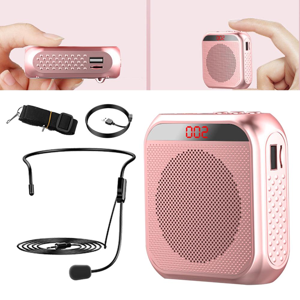 Bluetooth Voice Amplifier Wired Microphone Teacher Microphone Loudspesker with Loud and Clear Sound Amplifier for Instructor
