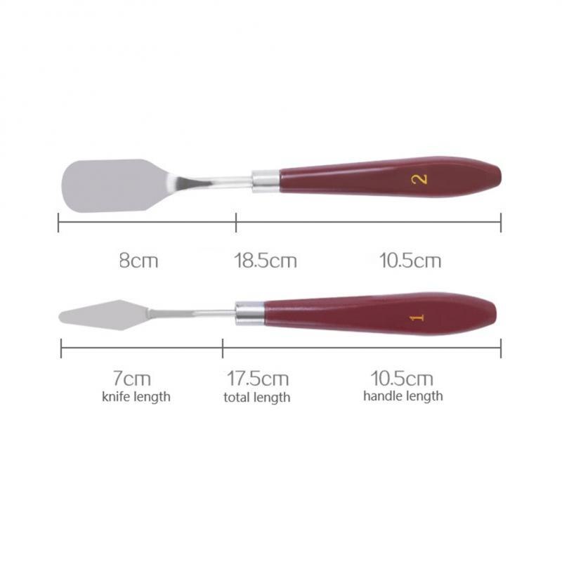 Stainless Steel Oil Painting Knives Artist Crafts Spatula Palette Knife Oil Painting Mixing Knife Scraper Art Tools For