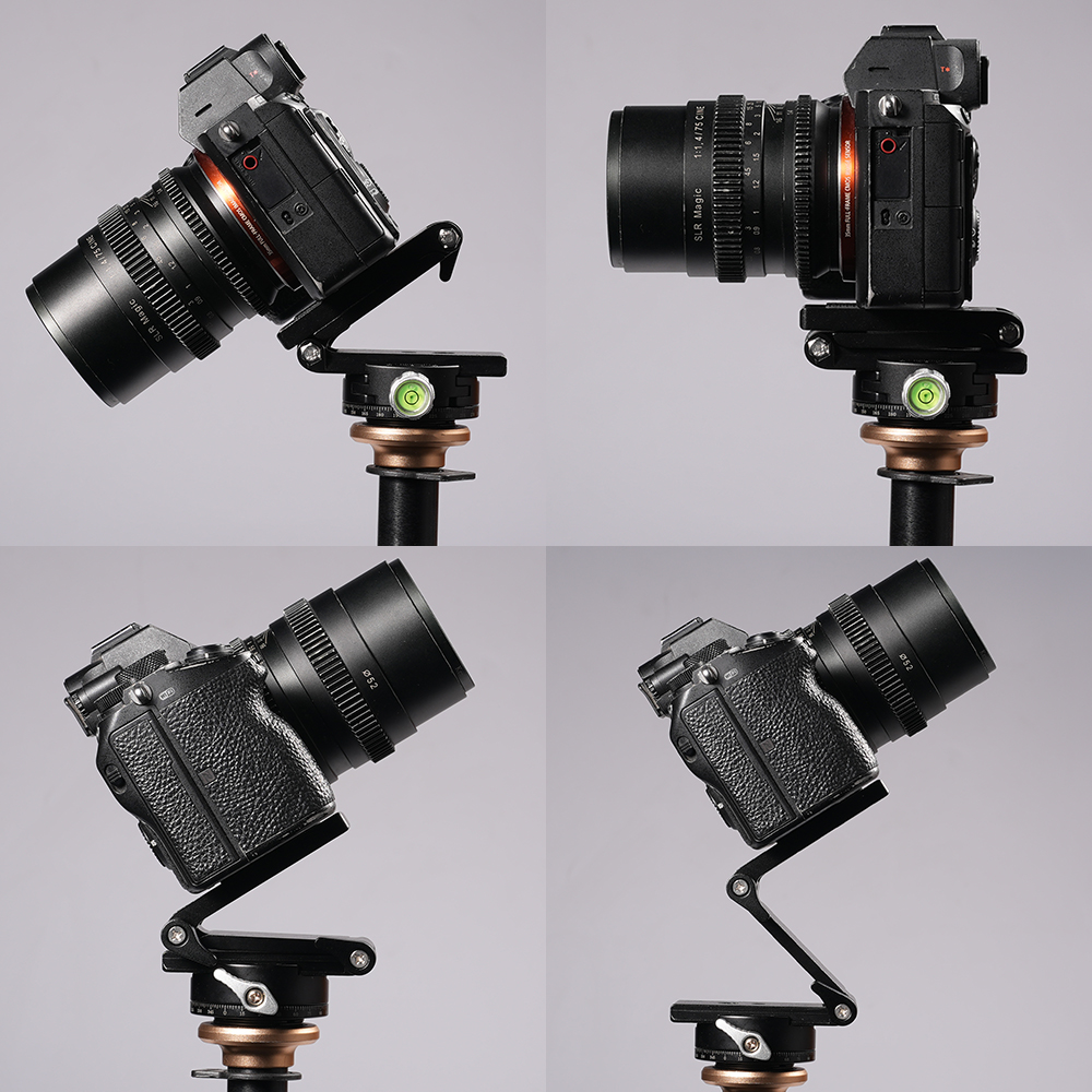 Universal Flex Tilt Head Z Mount Bracket Arca-Swiss Tripod Quick Release Plate for Monopod Slider Stabilizer Gimbal SLR Cameras