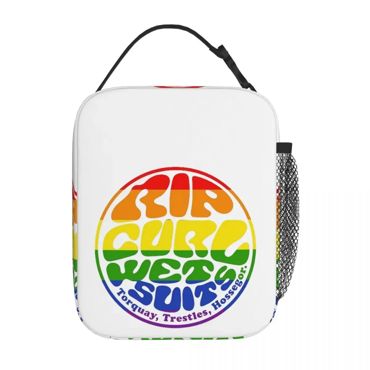 Rip Curl Wet Suits Insulated Lunch Bag Portable Picnic Bags Thermal Cooler Lunch Box Lunch Tote for Woman Work Kids: Clear
