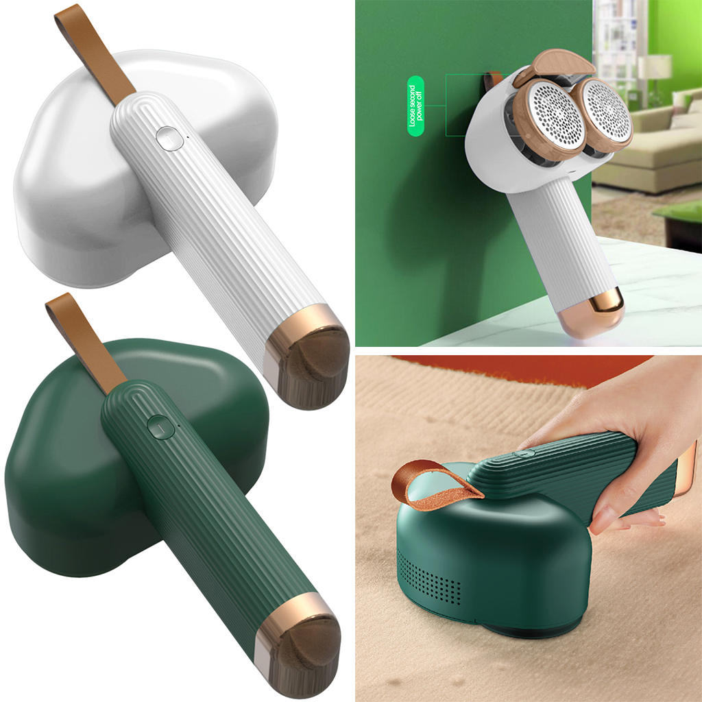 Afeitadora eléctrica de pelusa de doble cabezal, Defuzzer de tela, suéter, removedor de pelusa para ropa