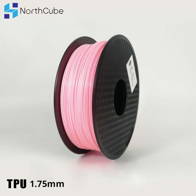 3D Printing Gloeidraad Tpu Flexibele Filament Tpu Flex Plastic Voor 3D Printer 1.75 Mm 0.8Kg 3D Afdrukken Materialen Roze