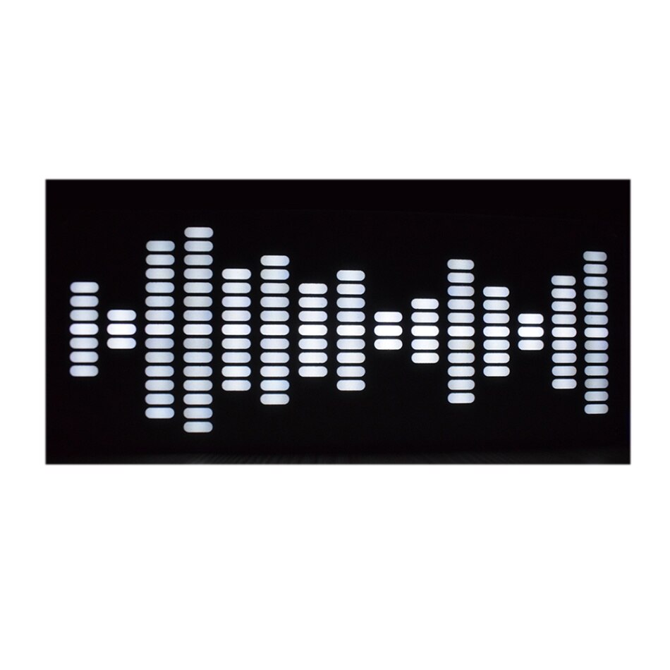 DIY LED Digitale Musik Spektrum Anzeige Bausatz Modul DIY berühren groß Größe 225 Segment Equalizer Musik Klang Wellen Bausatz: Weiß