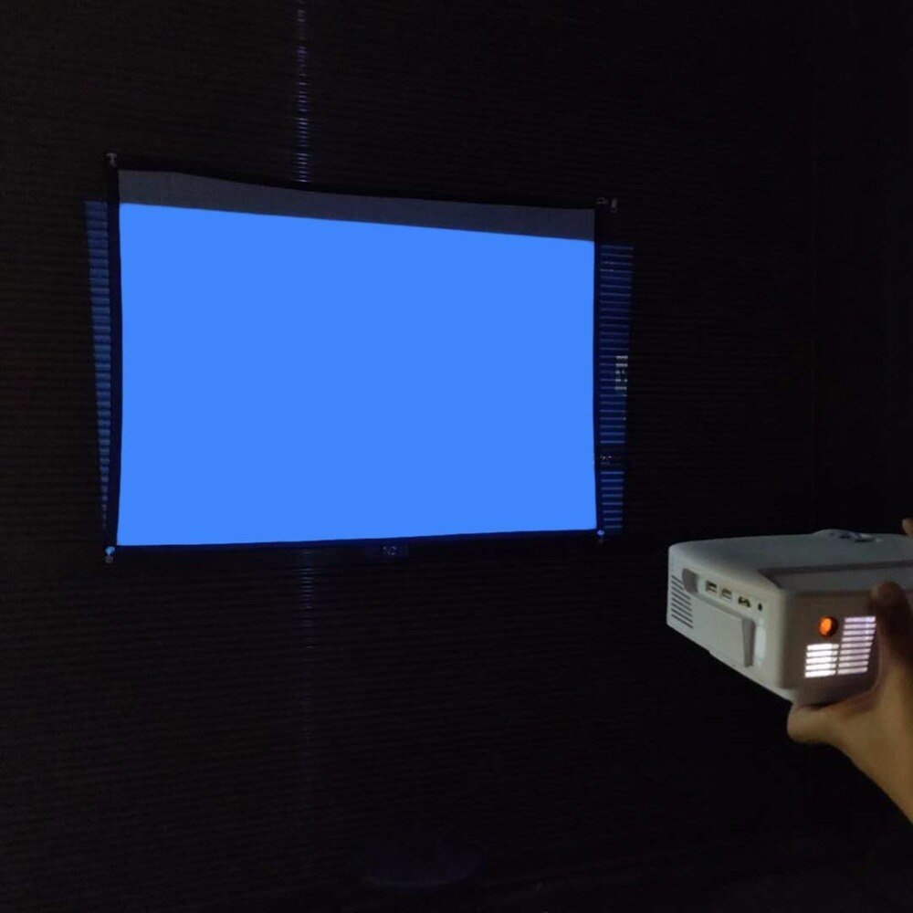 Grote 16:9 Opvouwbaar Home Projectiescherm Film Theater Outdoor 60/72/84/100/120 inch movie Video Scherm voor Projector