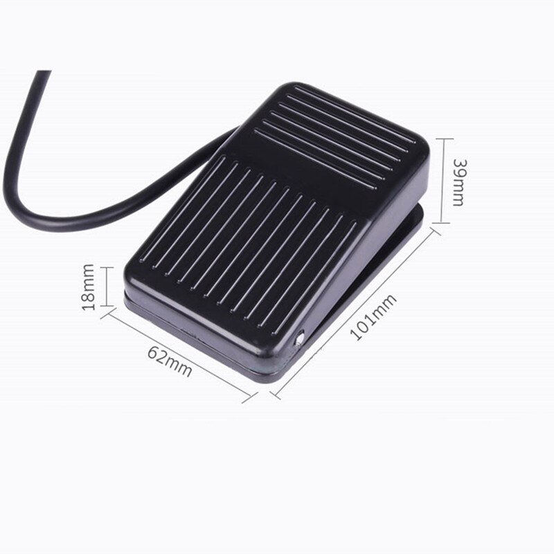 Hetkellinen jalkaohjain poljinkytkin sähköinen jalkakytkin  ac 250v 10a 1 no 1 nc spdt