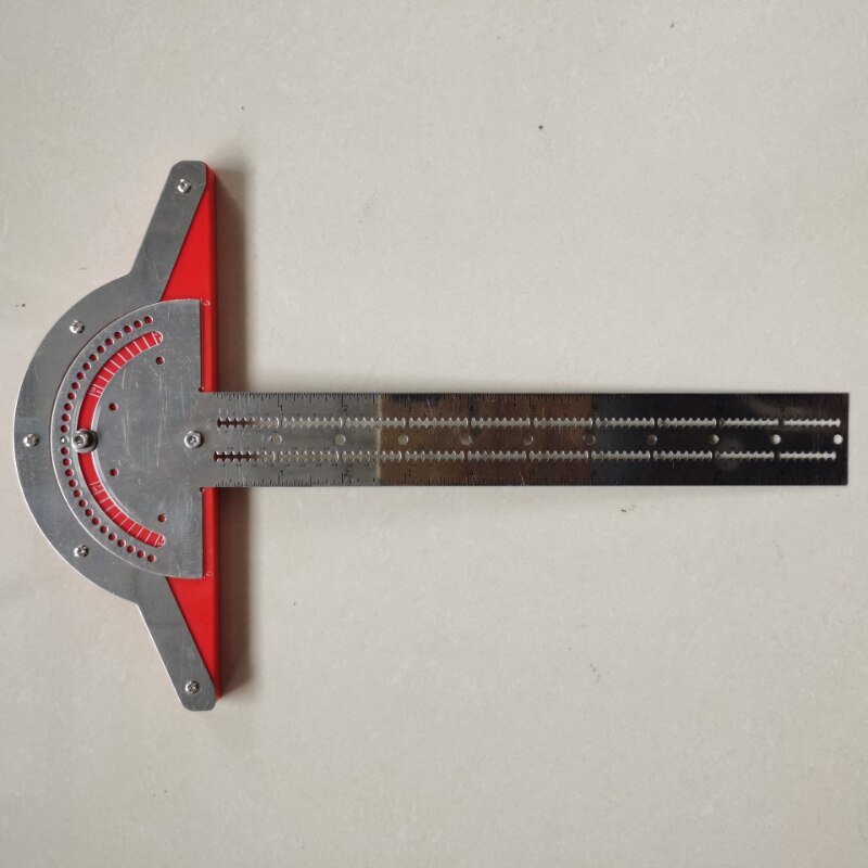 Metal Stainless Steel Woodworkers Edge Angle Rulerdesign Ruler One-foot Multi-purpose Comfortable and Durable