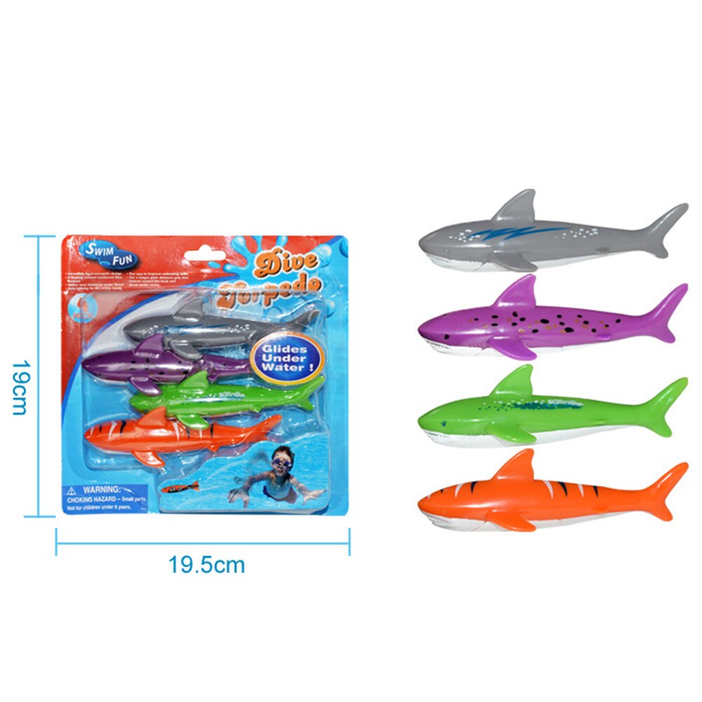 4 Stks/set Shark Gooien Speelgoed Water Spel Pool Spel Pool Game Kinderen Onderwater Duiken Stok Speelgoed Sport Ouderschap Voor kid