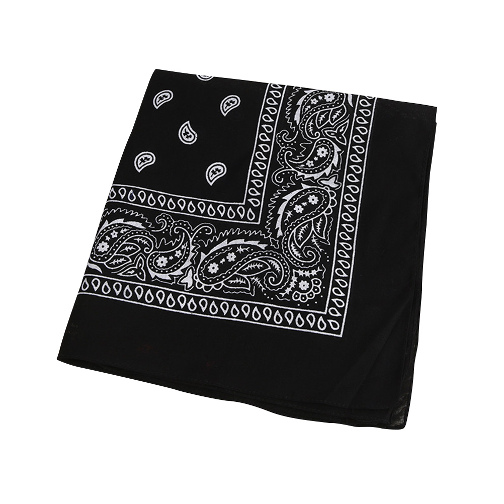 Pañuelos absorbentes para el sudor Bandana estampada de algodón multiusos (verde): Black