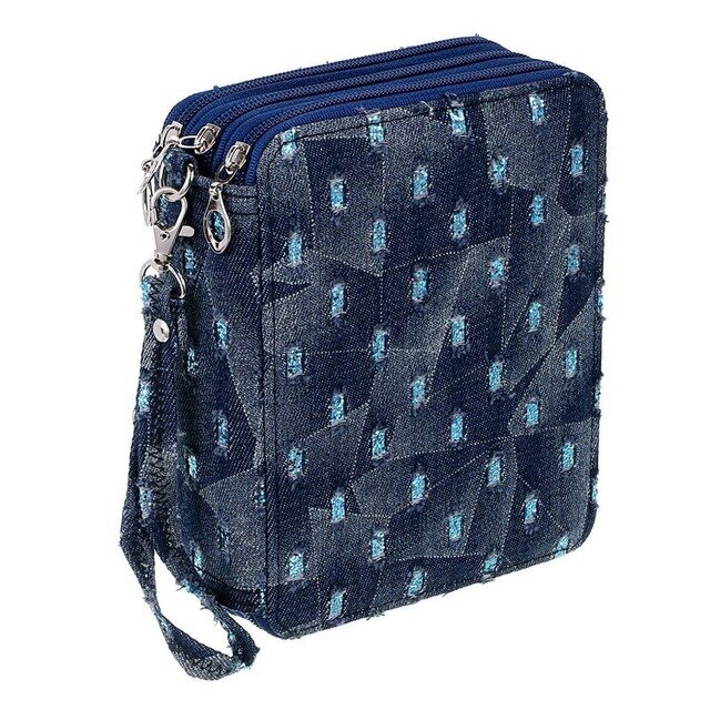 72 Holes Pencil Case School Cute Big Pencilcase for Girl Boy Cartridge Pen Box Large Pencase Storage Bag Kawaii Penal Stationery: Sequin