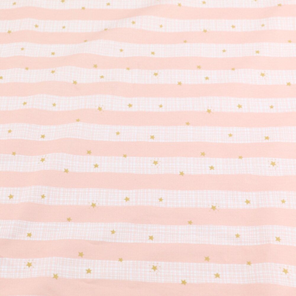 2.35 måler bredt 100%  bomullsstoff til baby, sopp stjernestripe trykt stoff håndlaget sengetøy barnestoff: Fa200022-2 / 200 x 235cm