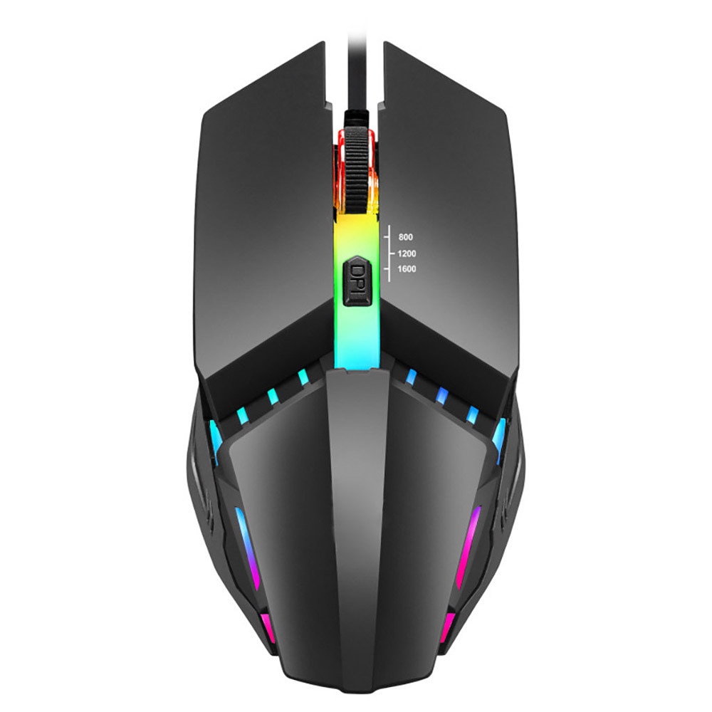 K3 Usb Bedrade 7 Kleur Verlichting 1600 Dpi Verstelbare Gaming Muis Muizen Usb Draadloze Muis Computer Bluetooth Muis Mause Muis: Default Title