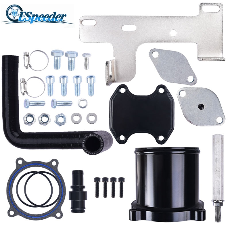 ESPEEDER Car EGR Cooler Throttle Valve Delete Kit For Dodge Ram 6.7L Cummins Diesel Aluminum Throttle Valve Delete