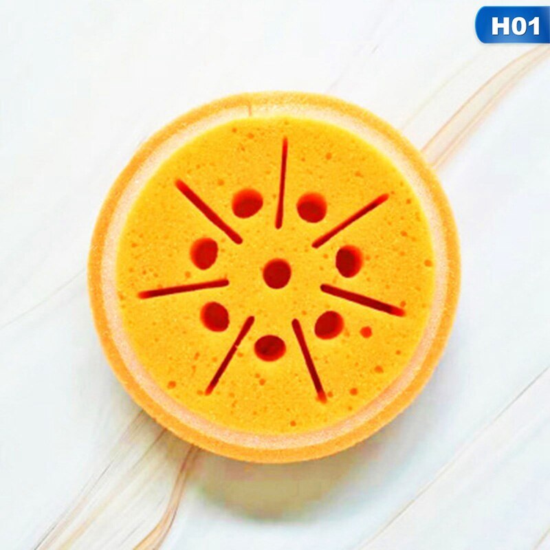 1 Pcs Fruit Vormige Bad Spons Leuke Body Spons Cartoon Bad Spons Bad De Badkamer Benodigdheden Fruit Vorm Voorraad spons