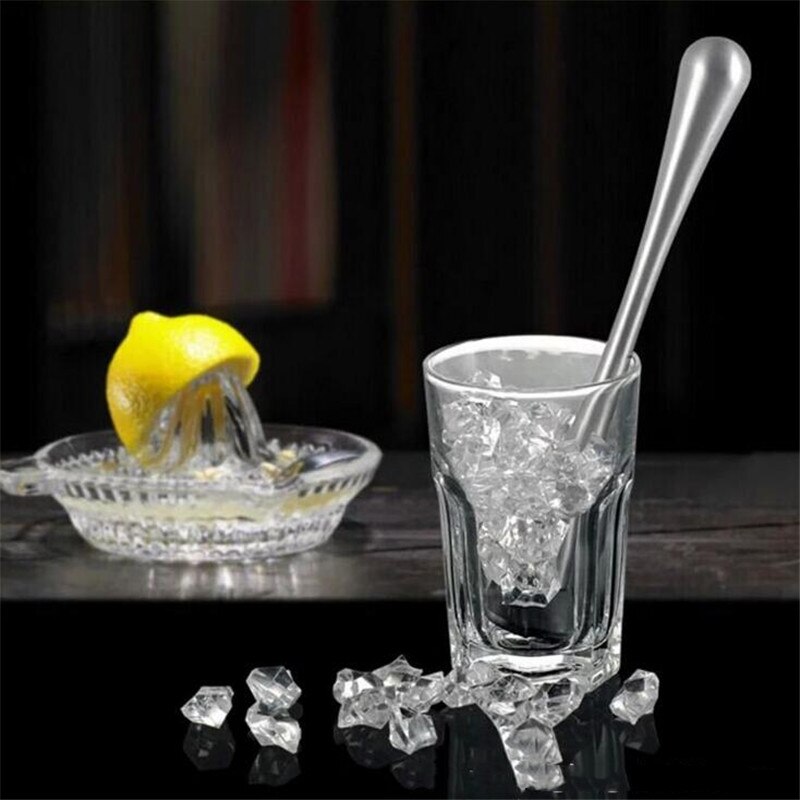 Ctree 1pc cocktail vin swizzle stick rustfrit stål frugt muddlers caipirinha støde pinde knust is hammer bar værktøj  c82