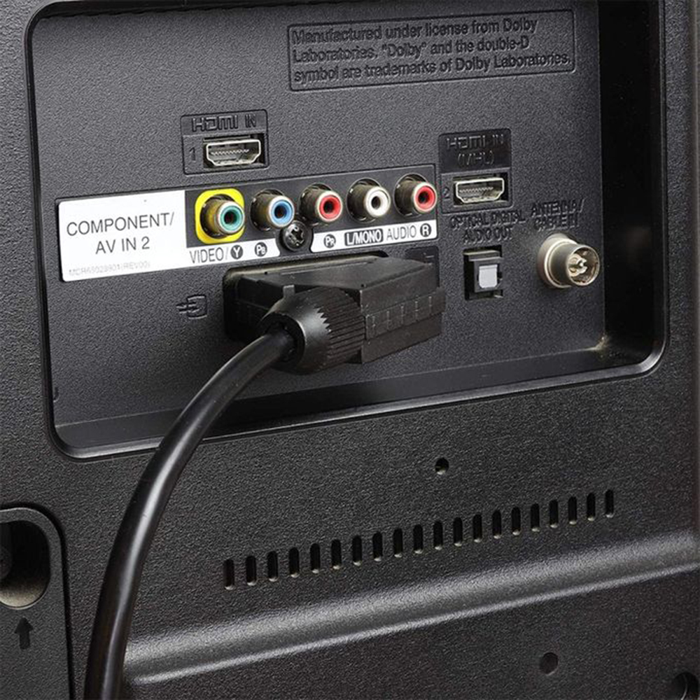 Cable Scart RGB Cable de vídeo Scart de 21 pines para TV Convertidores Scart a HDMI DVD STB Cable Scart a Scart de 21 pines