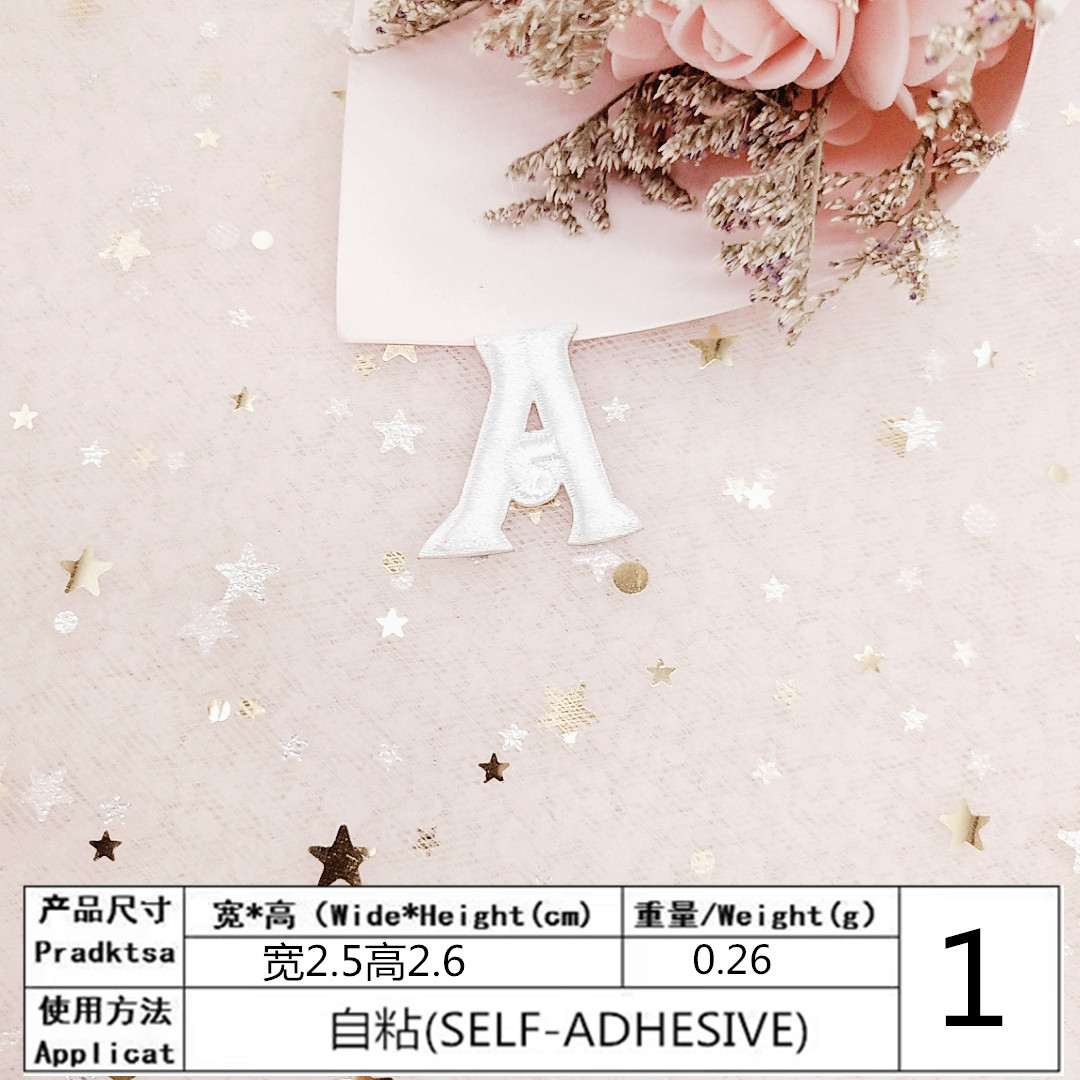 Selbst-adhesive A-Z Kleine Brief Patch Eisen auf Brief Patches für Kleidung Bügeln Anwendungen DIY Eisen Aufkleber für Kleidung kinder