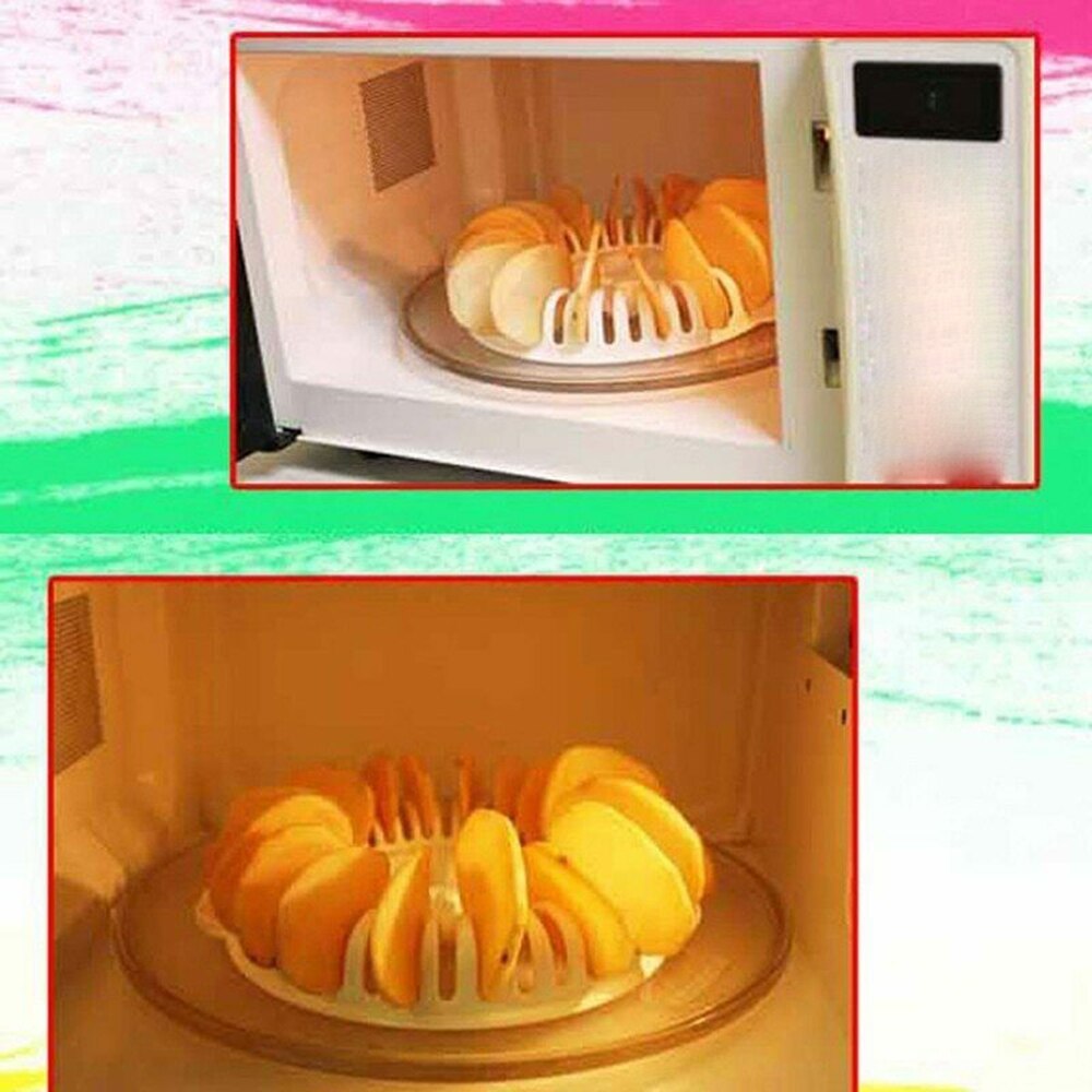 1PC Mikrowelle DIY Kartoffel Chips Hersteller Küche Spielereien Kochen Koch Gesunde Hause niedrigen kalorien Küche Werkzeuge