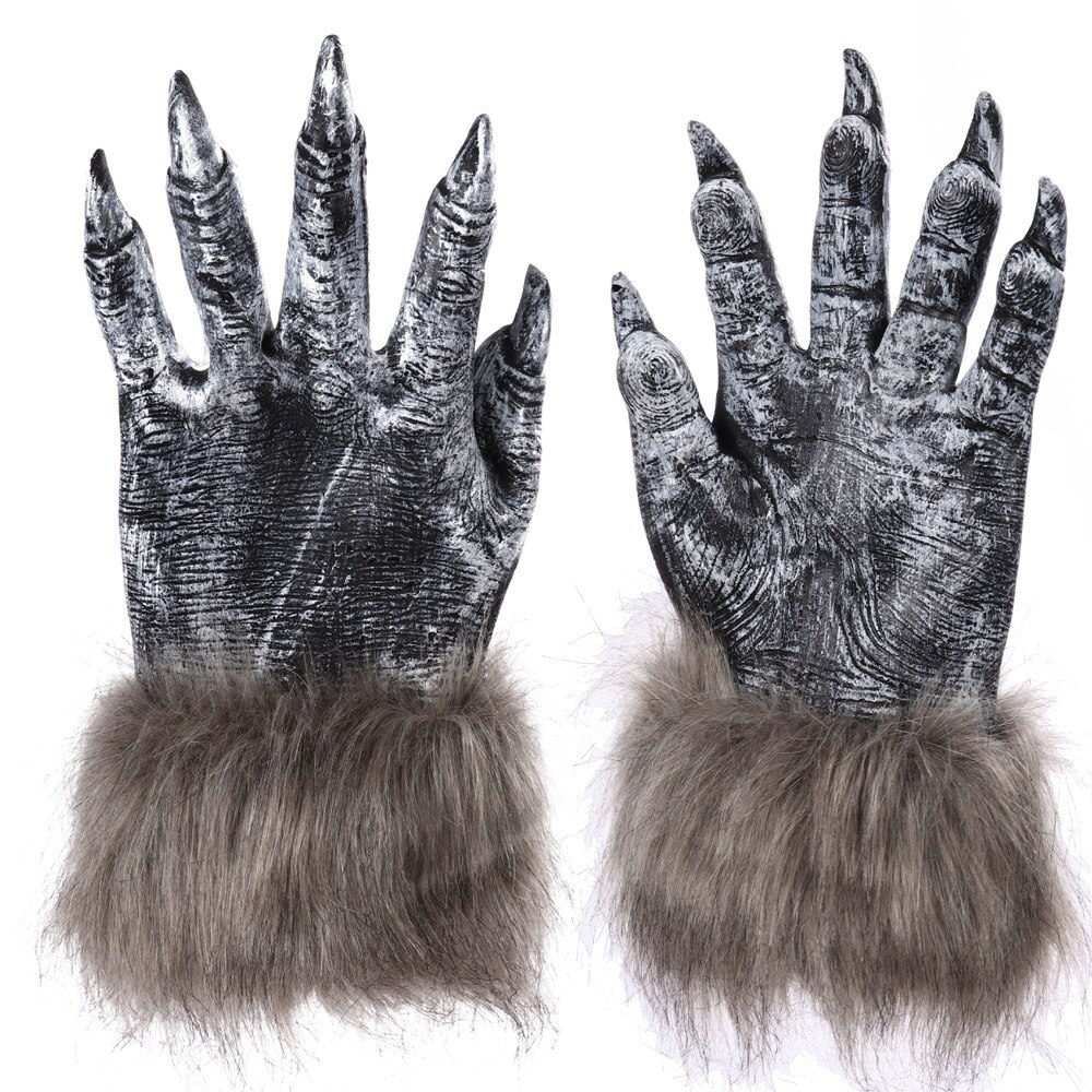 Halloween carnaval boule accessoires Cosplay loup garou gants griffes