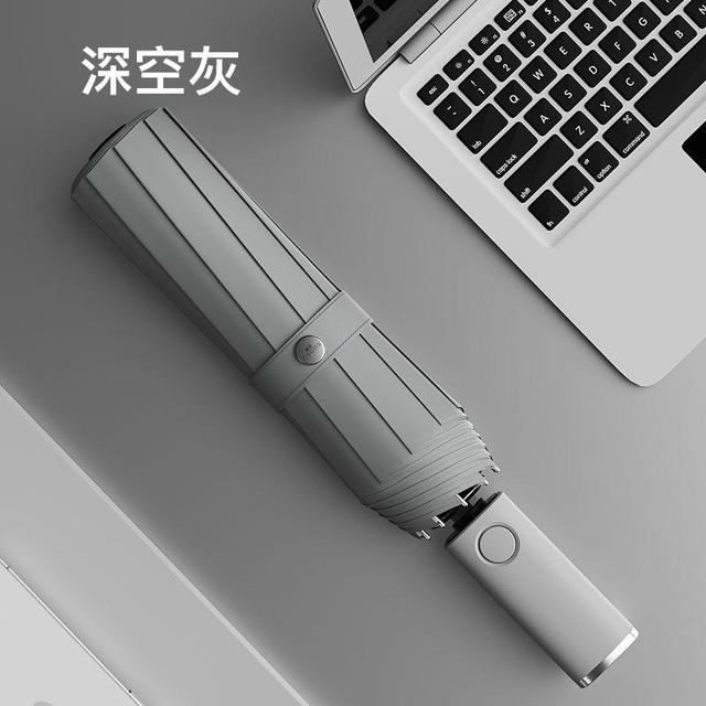 Ombrello pieghevole automatico Xiaomi con luce a Led ombrelli da pioggia grandi antivento ombrellone da esterno portatile per uomo donna: GRAY